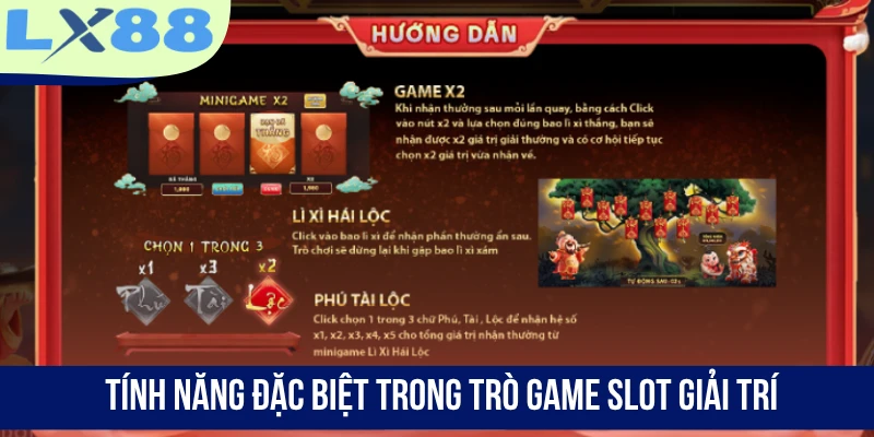 Tính năng đặc biệt trong trò game slot giải trí